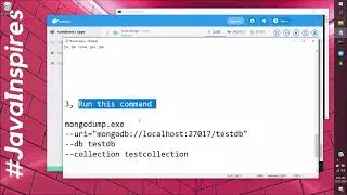 How To Take Collection Dump From MongoDB (Without Authentication) | Java Inspires