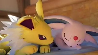 Eeveelution but they do nothing _ 3D Pokémon animation