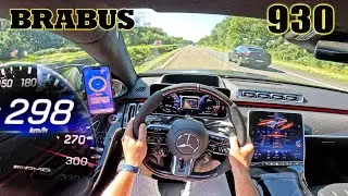 BRABUS 930 | 100-200 ACCELERATION & TOP SPEED POV on AUTOBAHN