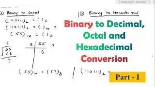 Binary to Decimal Octal and Hexadecimal Conversion