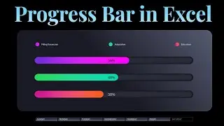 How to Make Interactive Progress Bars in Excel step by step