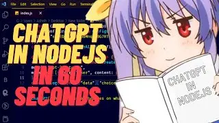 ChatGPT in nodejs in 60 second | GPT 3.5 turbo