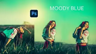 cinematic blue tone preset for photoshop  | moody blue photo editing | #moody #presets #photoshop