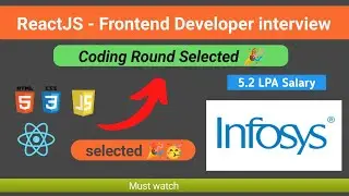 Reactjs developer new interview 2024 | @procodrr | ReactJS interview fresher | selected🎉 #reactjs