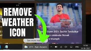 How to Remove Weather from taskbar windows 10| how to remove weather icon from taskbar windows 10