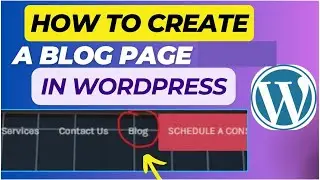 How to create a blog page in WordPress