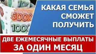 Какая семья сможет получить пособие в двойном размере за 1 месяц?