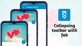 Collapsing toolbar with fab in sketchware pro tutorial 103 