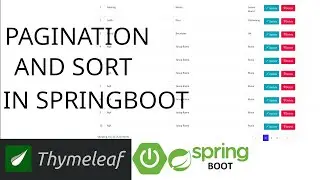 Spring boot  pagination and sorting using jpa and thymeleaf spring data dialect