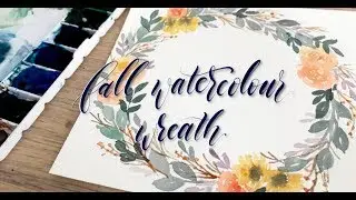 Fall Watercolour Wreath Tutorial