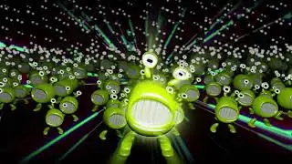 КВАДРАТНЫЕ ЗЕЛЕНЫЕ ЖАБЫ С ЮПИТЕРА 4К / GREEN SQUARE TOADS FROM JUPITER 4K