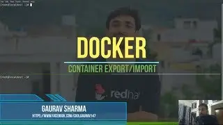 11. Docker (in Hindi) :  Export/Import docker container