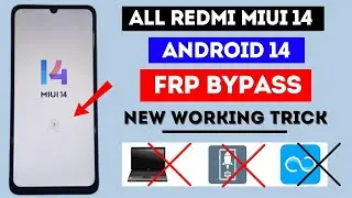 All Redmi Miui 14 Frp Bypass Without Pc Android 14 | No Share Me | No Activity Launcher | FRP Unlock