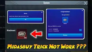 FREE UC MIDASBUY TRICK NOT WORK ??? REDEEM ERROR - MIDASBUY REDEEM PROBLEM