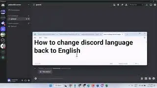 How to change discord language back to English