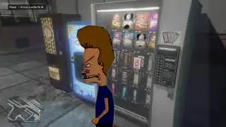 Beavis vs the Vending Machine in GTA V