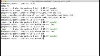 Linux: File permission demo
