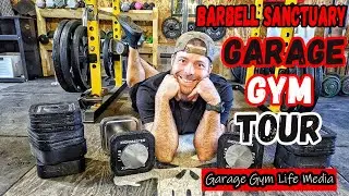 AWESOME DIY Garage Gym Tour @BarbellSanctuary || Garage Gym Life Media