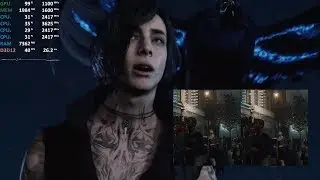Devil May Cry 5 AMD Ryzen 3 2200G Vega 8 - Stock vs. OC - Gameplay Benchmark Test