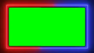 Neon Animated Border Frame Green Screen Animation Effects HD video