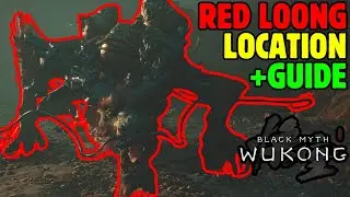 How to Find & Beat RED LOONG Location - Black Myth: Wukong