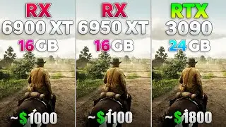 RX 6900 XT vs RX 6950 XT vs RTX 3090 - Test in 8 Games