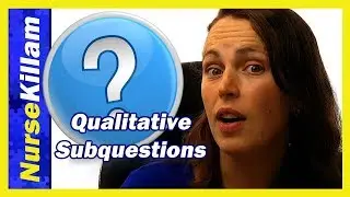 How to write qualitative subquestions in a Research Proposal.  Application of Creswell and Poth.