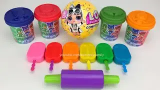 Play Dough Ice Cream with Animal Molds | LOL Surprise Confetti Pop