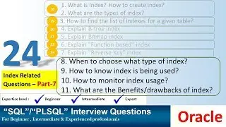 oracle interview question index related questions