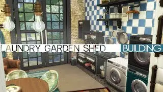 The Sims 4 Building - LAUNDRY GARDEN SHED (Laundry Day Stuff Pack)