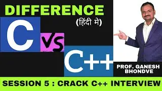 Difference between C and C++ | C vs C++ | C and C++(HINDI) |  difference C and C++ in hindi