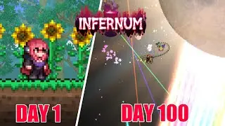 I spent 100 Days In Terraria CALAMITY INFERNUM