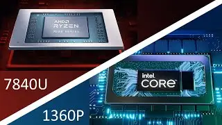 AMD Ryzen 7 7840U vs Intel Core i7-1360P | Gaming Performance Benchmarks