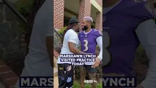 Beast Mode was in the house. 😈 #ravens #baltimoreravens #marshawnlynch #obj #nfl