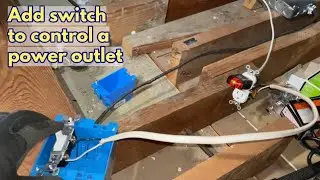 Adding a switch to control a power outlet