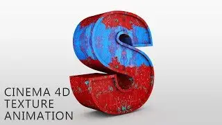 Cinema 4D Tutorial - Change Texture Animation | C4D Texture Animation Tutorial