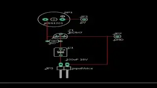 Single BC547 audio amplifier