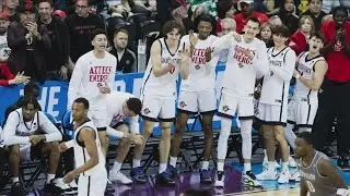 San Diego State Aztecs team talks win over Yale, upcoming rematch with UConn in Sweet 16