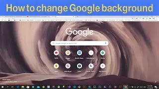 How to change google chrome background windows 10