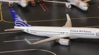 unboxing diecast Aircraft Model  HP-1716CMP - Boeing 737-8V3 - Copa Airlines Mini Fun Land (001026)