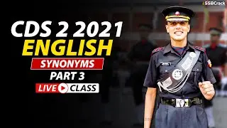 CDS 2 2021 | 500 Most Expected Questions in English | Synonyms Live Class | Part 3