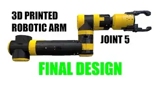 3D PRINTED  ROBOTIC ARM: JOINT 5 GEARBOX FINAL DESIGN!