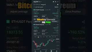 Bitcoin & Ethereum 68 000$ Profit on Binance Futures Live 