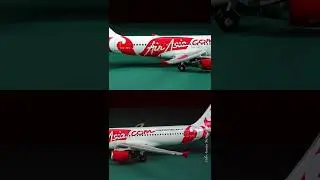 1/400 Scale Model Aircraft Thai AirAsia Airbus A320 HS-ABC Phoenix Models 2008 #Shorts