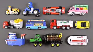 Learning Street Vehicles for Kids #10 - Hot Wheels Matchbox Cars and Trucks Lego Tomica トミカ Siku