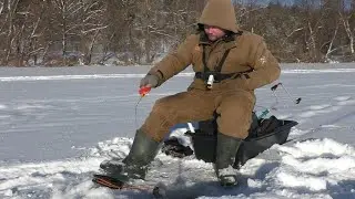 Зимняя рыбалка! Ловля густеры со льда на течении! Рыбалка на Оке!