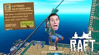 Wir bauen die elektrische Seilrutsche ☆ Raft The Final Chapter #26