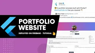 How to make a PORTFOLIO WEBSITE using Flutter and deploy on Firebase?