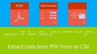 Extract Data from PDF Form to CSV