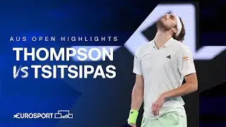 Jordan Thompson v Stefanos Tsitsipas | Round Two | Extended Australian Open 2024 Highlights 🇦🇺